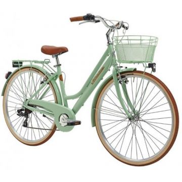 Bicicleta Adriatica City Retro Donna 28, Roti 28inch, Frane V-Brake (Verde)