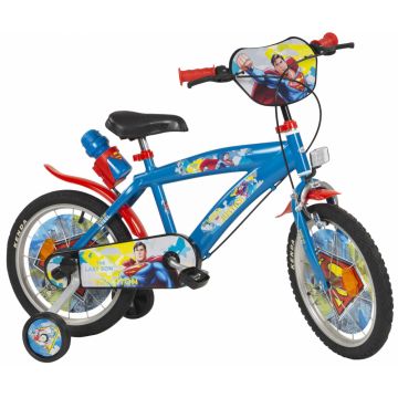 Bicicleta copii Toimsa Superman 16 inch, cu roti ajutatoare si sticluta de apa cu suport,de la 5 ani, inaltimea recomandata intre 110-120 cm, scaun si ghidon reglabile pe inaltime Bicicleta copii Toimsa Superman 16 inch, cu roti ajutatoare si sticluta de apa cu suport,de la 5 ani, inaltimea recomandata intre 110-120 cm, scaun si ghidon reglabile pe inaltime
