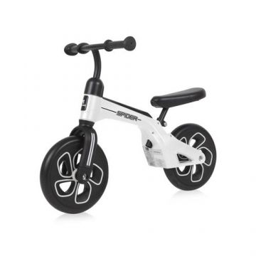 Bicicleta de tranzitie pentru copii Lorelli Spider, fara pedale, roti mari, Alb