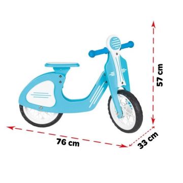 Bicicleta fara pedale cu roti EVA Pilsan Retro Blue