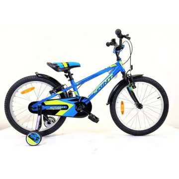 Bicicleta pentru baieti Max Bike Sprint Alloy Casper 20 inch Albastru, Verde