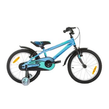 Bicicleta pentru baieti Max Bike Sprint Casper 18 inch Bleu Pastel