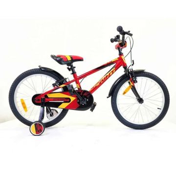 Bicicleta pentru baieti Max Bike Sprint Casper 20 inch Rosu, Portocaliu