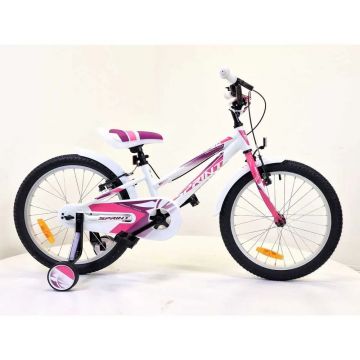 Bicicleta pentru fete Max Bike Sprint Alloy Calypso 20 inch Alb, Roz