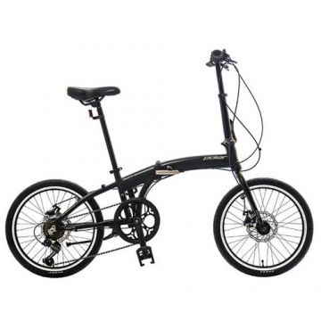 Bicicleta Pliabila Polar Practic PB-E202A78190, Roti 20inch, Frane mecanice pe disc (Negru)