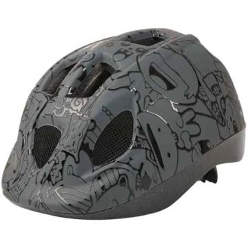 Casca de protectie Premium Max Bike Headgy S(46-53 cm) Emoticoane, Gri Inchis