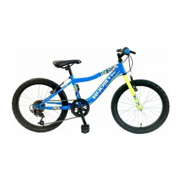 Bicicleta Copii Booster Plasma - 20 Inch, Albastru-Verde
