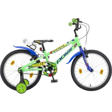Bicicleta Copii Polar 2024 Football - 20 Inch, Verde-Albastru