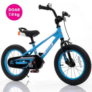 Bicicleta copii Royal Baby EZ Freestyle, roti 14inch, cadru otel (Albastru)