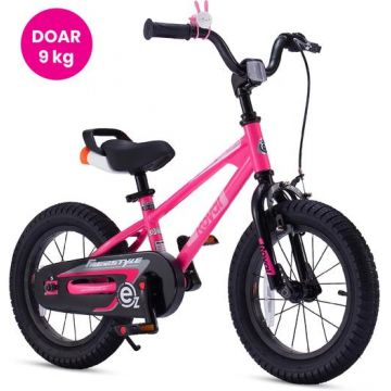 Bicicleta copii Royal Baby EZ Freestyle, roti 16inch, cadru otel (Roz)