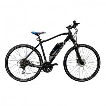 Bicicleta Electrica Mtb Devron 28161 DA8, roti 28 Inch, cadru XL, Viteza maxima 25 km/h, 16 viteze, motor250 W, Negru