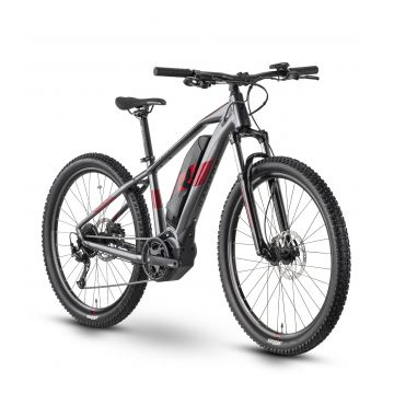 Bicicleta Electrica Raymon HardRay E 3.0 - 27.5 Inch, L, Gri-Rosu