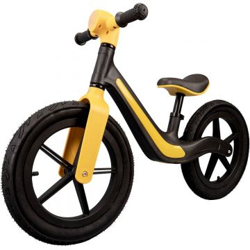 Bicicleta fara pedale cu lumini si muzica Rider, Action One, 14 inch, Negru-Portocaliu