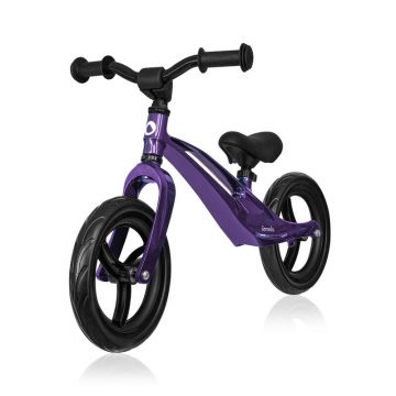 Bicicleta fara pedale, Lionelo, Bart, Usoara, Cu cadru din magneziu, Cu ghidon si sa reglabile, Greutate 3 Kg, 12 inch, Conform cu standardul european de securitate EN71, Purple Amethyst