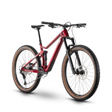 Bicicleta Full Suspension Raymon FullRay 150 9.0 - 29 Inch, M, Rosu-Alb