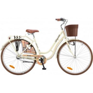 Bicicleta Oras Polar Grazia Nexus, roti 28 inch, cadru L, 3 viteze, Bej