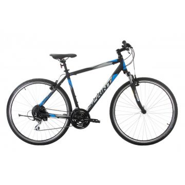 Bicicleta Sprint Sintero Man 28 Negru/Cyan 520mm