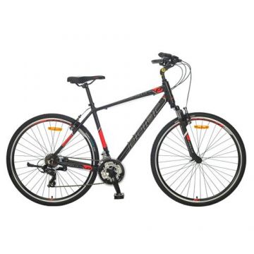 Bicicleta Trekking Polar Helix - 28 Inch, XL (Negru/Rosu)