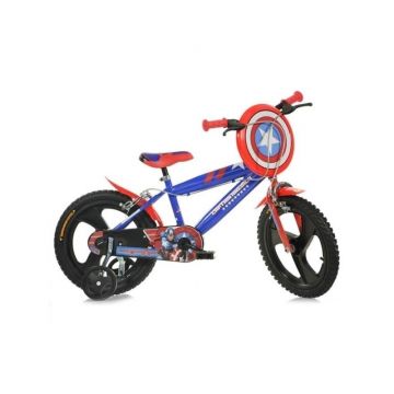 Dino Bikes - Bicicleta copii 14 inch, Captain America