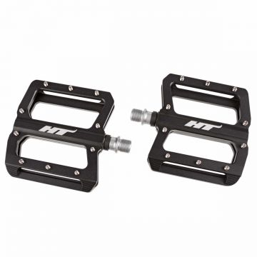 Pedale Negru Aluminiu CNC Anodizat Du Bucse si Pini