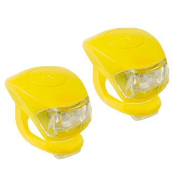 Set Lumini Flash cu Baterii M-Wave Cobra IV -galben