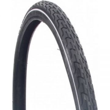 Anvelopa cu banda reflectorizanta Deli Tire 28x1 1/2 Negru