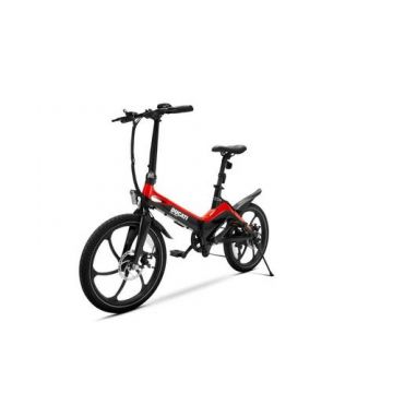 Bicicleta asistata electric Ducati MG-20, roti 20inch, cadru magneziu, 10.5Ah, motor 250W, 6 viteze (Negru/Rosu)