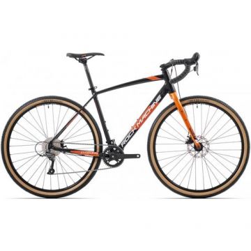 Bicicleta Rock Machine Gravelride 200 28inch Negru/Portocaliu/Argintiu M 54cm