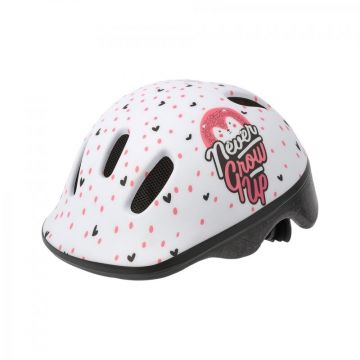 Casca Ciclism Copii Polisport Hoggy - 44-48 cm, XXS, Alb-Roz