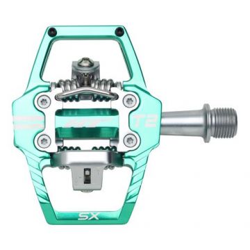 Pedale de bicicletă HT T2-SX Turcoaz