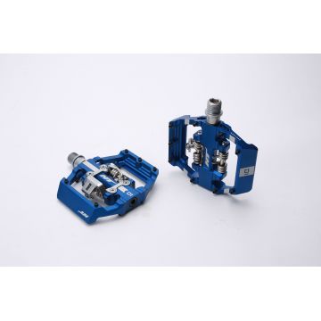 Pedale Dublu Clip Ht D1 Albastru Royal - Bicicleta Profesionistilor