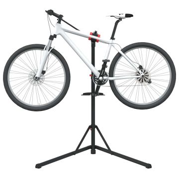 vidaXL Suport reparare biciclete pliabil reglabil 92-152 cm roșu oțel