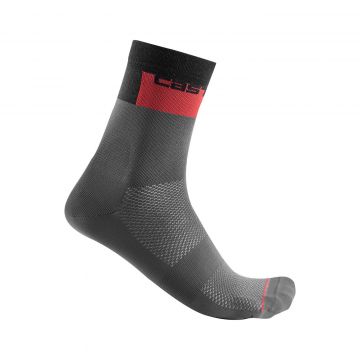 Sosete Castelli Blocco 15 Antracit/Negru/Rosu S/M 36-39