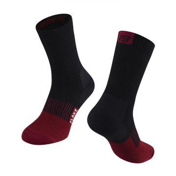 Sosete Force Flake black-bordo S-M/36-41