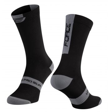 Sosete Force Long Pro Slim Black-Grey S-M / 36-41