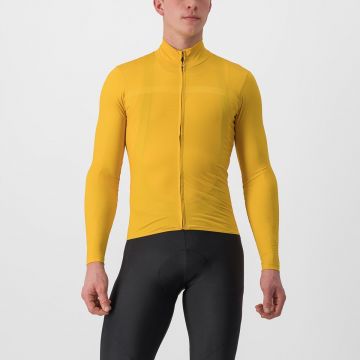 Tricou cu maneca lunga Castelli PRO Thermal Mid LS Galben M Tricou cu maneca lunga Castelli PRO Thermal Mid LS Galben M
