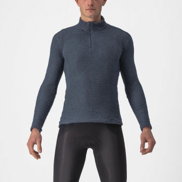 Tricou cu maneca lunga Castelli Cold Day 2nd Layer Bleumarin L