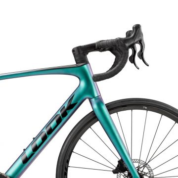 Look - bicicleta sosea de anduranta - Optimum 2 Disc - Campagnolo Chorus - Verde Albastru Cameleon