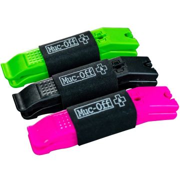 Muc-Off - set doua leviere reparatii bicicleta Rim Stix Tyre Levers - Negru Verde Roz