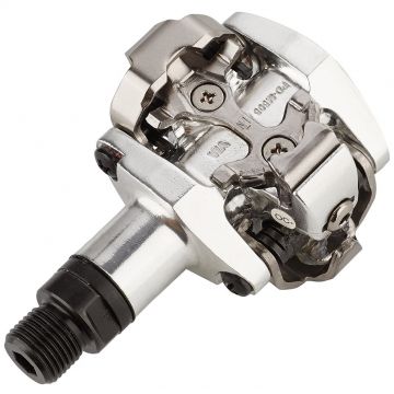 Shimano - pedale bicicleta MTB PD-M505-L SPD pedals, fara catadioptrii - argintiu Shimano - pedale bicicleta MTB PD-M505-L SPD pedals, fara catadioptrii - argintiu