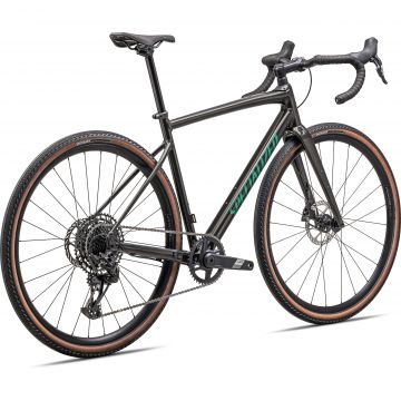 Specialized - bicicleta sosea Diverge Comp E5 - verde Gloss Metallic Obsidian | Metallic Pine Green