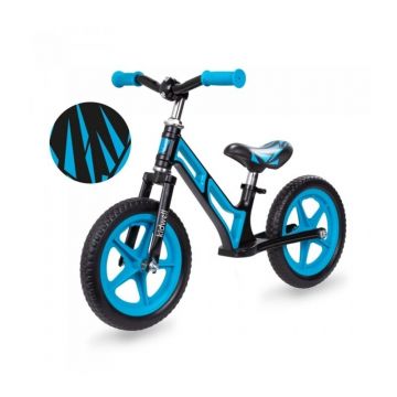 Bicicleta fara pedale cu cadru din magneziu Kidwell COMET - Black Blue