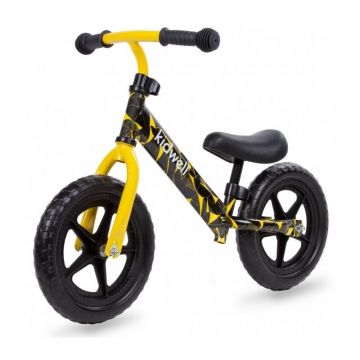 Kidwell - Bicicleta fara pedale Rebel Yellow