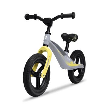 Bicicleta fara pedale, Lionelo, Bart Tour, Usoara, Cu cadru din magneziu, Cu ghidon si sa reglabile, Greutate 3.8 Kg, 12 inch, Conform cu standardul european de securitate EN71, Grey Stone