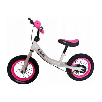 R-Sport - Bicicleta fara pedale R3, 12 , Alb/Roz