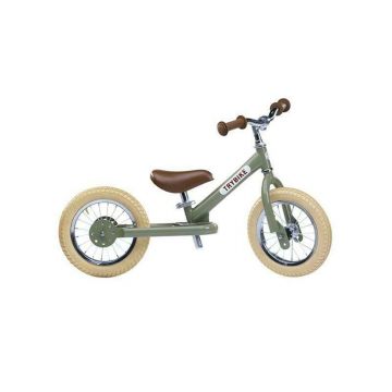 Trybike - Bicicleta fara pedale Vintage, 12 , 2 in 1, Verde