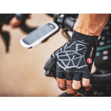 Castelli - manusi ciclism degete scurte Icon Race gloves - negru