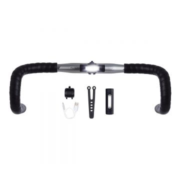 Fabric Lumina fata bicicleta (far fata) FL30, USB, 1 LED - negru