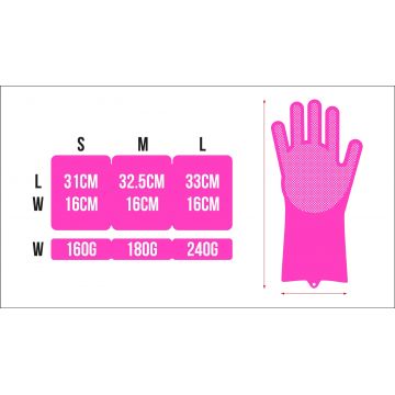 Muc-Off - Manusi de curatare - Deep Scrubber - roz