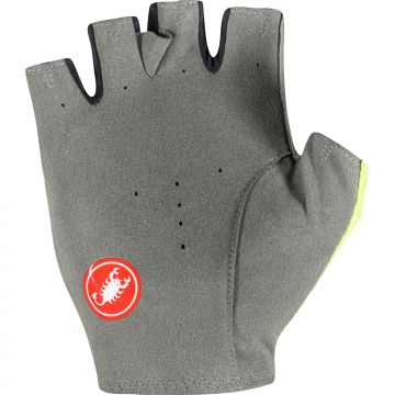 Castelli - manusi ciclism vara degete scurte Superleggera Summer - galben fluo gri